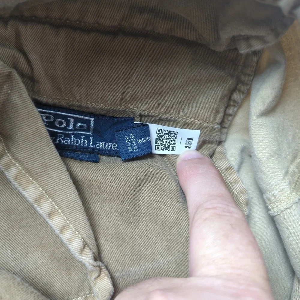 Polo Ralph Lauren Pants Mens 32x30 Khaki Belted Casual Preppy Outdoor‎